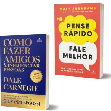 Imagem de Kit Como Fazer Amigos e Influenciar Pessoas + Pense Rápido Fale Melhor
