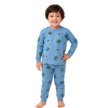 Imagem de Pijama Moletinho Infantil Juvenil Forrado Calça e Blusa - Penelope joy