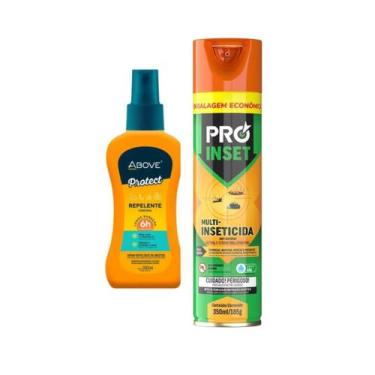 Imagem de Kit Inseticida Proinset Spray 350ml + Repelente Adulto Spray 200ml Abo