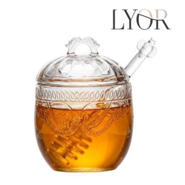 Imagem de Meleira Vidro com Colher e Tampa Imperial 240ml Cristal Lyor