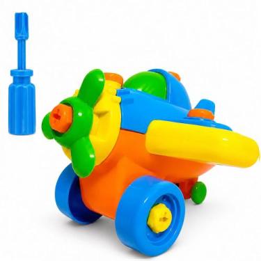 Imagem de Brinquedo Educativo de Montar com Chave Aviãozinho - OM Utilidades