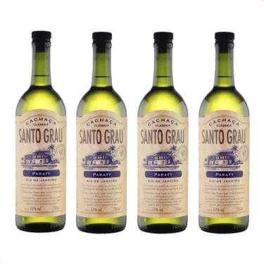 Imagem de Cachaça Santo Grau Paraty 750ml Kit Com 4 Garrafas Originais