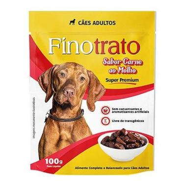 Imagem de Ração úmida fino trato cães adultos sabor carne