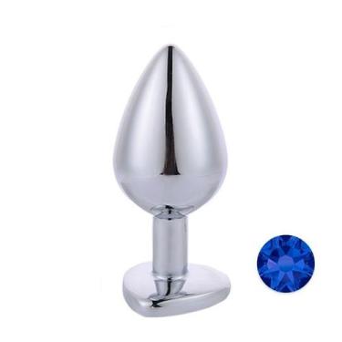 Imagem de Plug Anal Prateado com Coração na Base Mpa1308-m Sex Toy - MEAME, MPA1