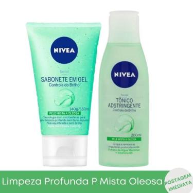 Imagem de Kit Sabonete Controle Do Brilho + Tônico Adstringente Facial Nívea Pel