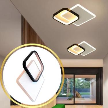 Imagem de Luminária 30cm 24W Duplo LED Arandela Lustre Plafon Parede Teto Gimpo 