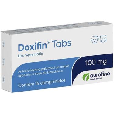 Imagem de Anti microbiano Doxifin Tabs 100 mg para Cães e Gatos 14 Comprimidos -