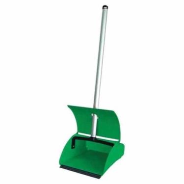 Imagem de Pá Coleta Seletiva Verde Com Tampa Pc55vd - BRALIMPIA