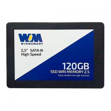 Imagem de SSD Winmemory, 120GB, SATA III, Leitura 520MB/s e Gravação 420MB/s, HS