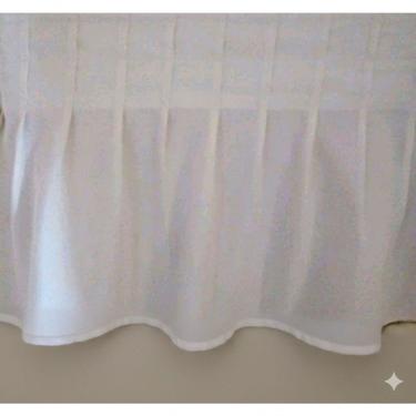 Imagem de Saia para Cama Box Oxford 100% Poliéster 189CM X 91CM Babado 48,5CM Branco