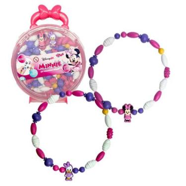 Imagem de Kit Miçangas Da Minnie Original Disney, Toyng, Com 2 Personagens e 100