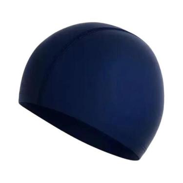 Imagem de Touca De Natação Impermeável Em Tecido PU plus Size Para Homens E Mulh