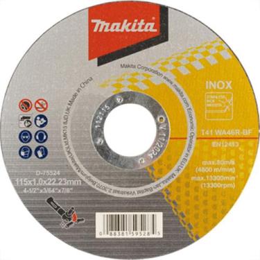 Imagem de Disco Sped/Inox Makita 4.1/2X7/8X1.0 367 - Kit C/10 Unidades