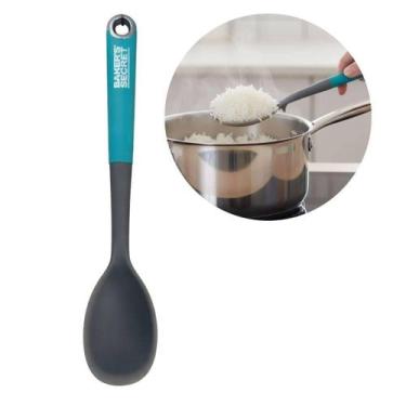 Imagem de Colher Para Servir Arroz Molho Cozinha Polibutileno Silicone - Baker's