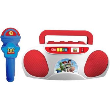 Imagem de Brinquedo Karaokê Infantil Boombox Toy Story Candide 73071