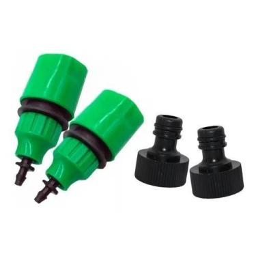 Imagem de Engate Rápido Microtubo 4/7mm Irrigação Gotejamento 2 Peças - Nagura