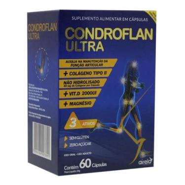Imagem de Condroflan Ultra 60 Caps - Colágeno Ii + Vit D + Magnésio Sa - Congrat