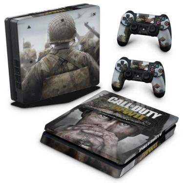 Imagem de Adesivo Compatível Ps4 Slim Skin - Call Of Duty Ww2 - Pop Arte Skins