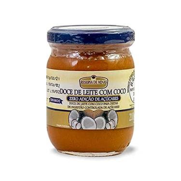 Imagem de DOCE DE LEITE COM COCO ZERO AÇUCAR RESERVA DE MINAS 210g