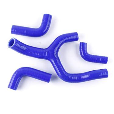 Imagem de LUXERAD Kit Y de mangueira de radiador de silicone de 3 camadas para KTM 250 350 EXC-F XCF-W (azul)