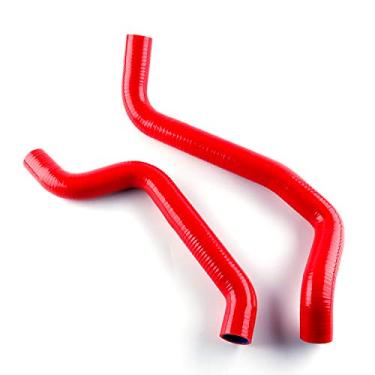 Imagem de LUXERAD Mangueira de radiador de silicone de desempenho de 3 camadas 4,5 mm para 91-99 Mitsubishi 3000GT 91-99 Dodge Stealth (vermelha)