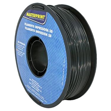 Imagem de Filamento Impressora, Masterprint, ABS Premium, 3D, Preto, 1,75 mm, Rolo de 1 kg