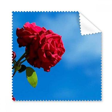 Imagem de Pano de limpeza de folhas verdes azul céu vermelho, 5 peças