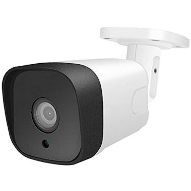 Imagem de Câmera 1080P POE HD 2MP Bullet POE IP, câmera de segurança externa com visão noturna de 98 pés, áudio 2 vias, detecção de movimento, alertas de e-mail