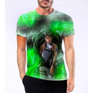 Imagem de Camiseta Camisa Levi Ackerman Capitão Attack On Titan Hd 10 - Estilo K