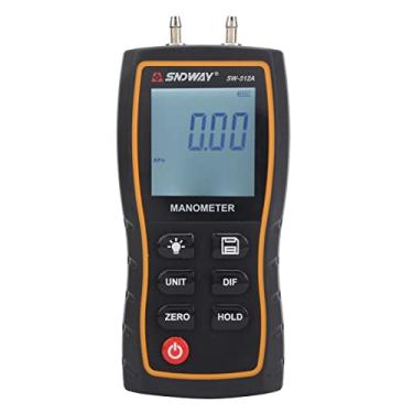 Imagem de ManôMetro Digital, Medidor de Pressão de Ar HVAC PortáTil SW-512A, Medidor de Pressão de Ar Profissional Medidor de Pressão Diferencial, Monitor de ManôMetro Diferencial