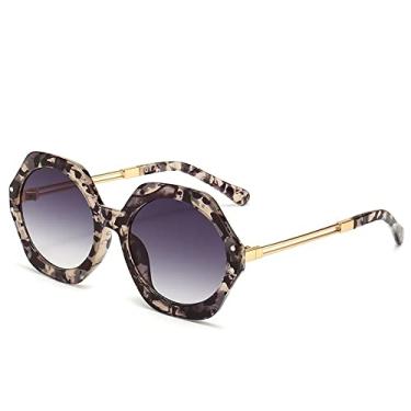 Imagem de Rede de armação grande feminina na moda, tiro de rua vermelho, rosto redondo, personalidade, óculos de sol protetor solar, óculos de sol femininos, óculos de luz plana, óculos de sol da moda, 7, tamanho único