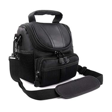 Imagem de Qudai Bolsa para câmera SLR/DSLR Gadget Bolsa acolchoada Bolsa de transporte de ombro para fotografia Bolsa para acessórios à prova d'água anti-choque BD