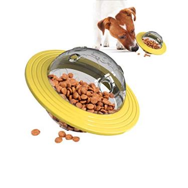 Imagem de Letuwj Brinquedos educativos multifuncionais para mordidas e mastigáveis para cães amarelos 16,5 x 11,4 cm