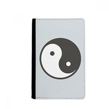 Imagem de Carteira Taichi China padrão porta-passaporte Notecase Burse capa cartão bolsa, Multicolor