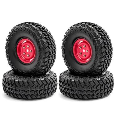 Imagem de Qudai Pneus de carro com substituição de jantes para carro 1/10 TRX-4 Axial SCX10 90046 90047 CC10 RC