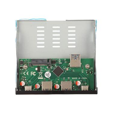 Imagem de Hub USB 3.1 do Painel Frontal, 1 Porta Uplink 4 Portas Downstream USB 3.1 Gen 2 3,25 Hub do Painel Frontal do PC para Hub Integrado da Placa-mãe