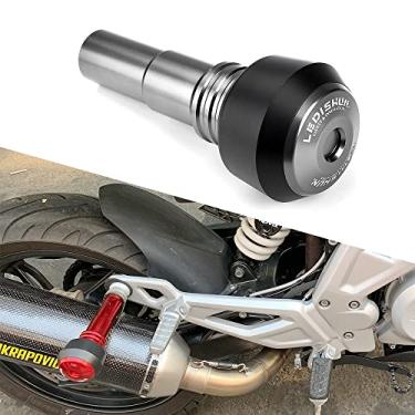 Imagem de Acessórios proteção contra quedas deslizante de escapamento deslizante amortecedor deslizante compatível com Honda CB350 RS, NT1100, Rebel 1100, Rebel 500, Rebel 300, Rebel 250, CB1000R, X-ADV 750, NC700X, NC700S, NC750X, NC750X, NC750S (cinza)