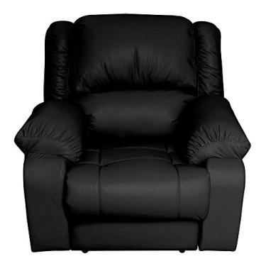 Imagem de Poltrona do Papai Reclinável Elétrica com Massagem Magnum Couro Preto - Gran Belo