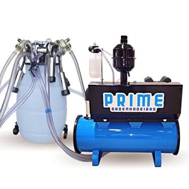 Imagem de Ordenhadeira Mecânica Balde ao pé Bomba de vácuo 300 L, Motor 1 Cv, 1 Conjunto Duplo (Ordenha 2 vacas ao mesmo tempo) (220)