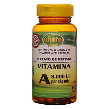 Imagem de Vitamina A 500 mg 60 capsulas Uilife