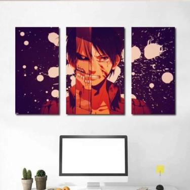 Quadro decorativo Desenho Naruto e Sasuke Anime Arte para sala quarto em  Promoção na Americanas