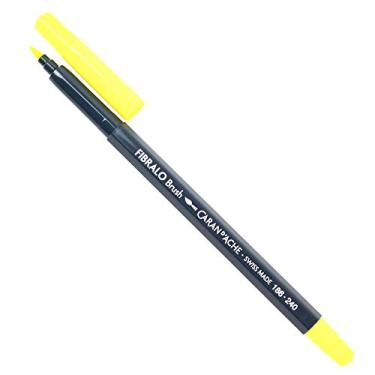 Imagem de Caran D'Ache Fibralo Caneta Aquarelável, Amarelo, 0.5-5 mm