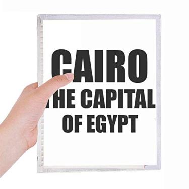 Imagem de Caderno Cairo A Capital do Egito Folhas Soltas Diário Recarregável Papelaria