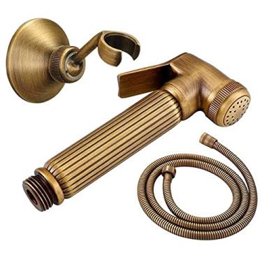 Imagem de Conjunto de chuveiro de bidê portátil de latão antigo Pulverizador de bidê de cobre Lanos banheiro bidê torneira torneira lavatório