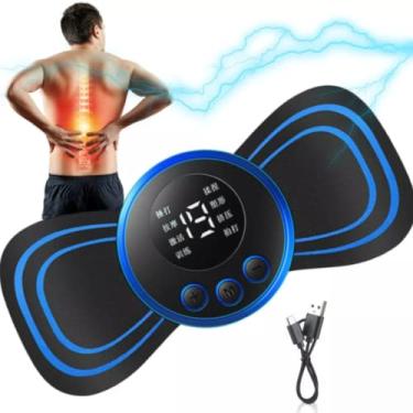 Imagem de GOLLATE Massageador Portátil Recarregável Para Dor Muscular Pescoço Coluna Lombar Pernas Sem fio Usb Fisioterapia Tens Relaxamento Corporal 85.0 grams