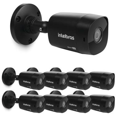 Imagem de Kit 9 Câmeras Multi HD 2 Megapixels 3.6mm 30m VHD 1230 B G7 BLACK Intelbras