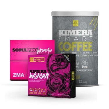 Imagem de Kimera Smart Coffee + Kimera Woman Termogênico + Soma Pro Woman ZMA-Unissex