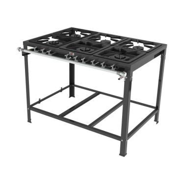 Imagem de Fogao 6 Queimadores 3 Simples 3 Duplos Pmsd-63 S/forno - Progas