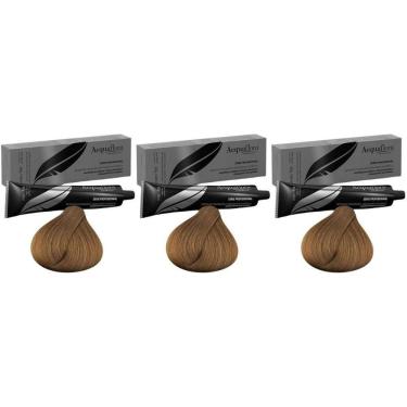 Imagem de Coloraçao Acquaflora Sem Amonia 7.0 Louro Natural-Kit C/3Un