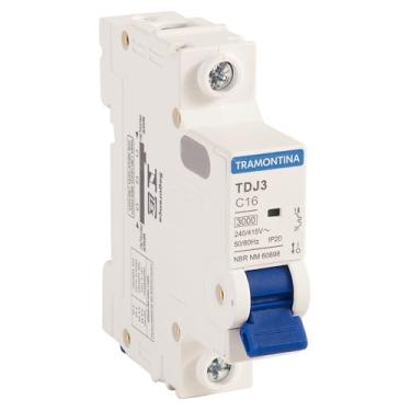 Imagem de Tramontina Disjuntor TDJ3 1P 16A 3kA curva C